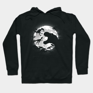 Tyrannosaurus rex vs velociraptors Hoodie